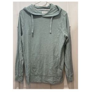 Paper Denim & Cloth 100% Cotton Light Blue Hooded Shirt Men's Size Medium